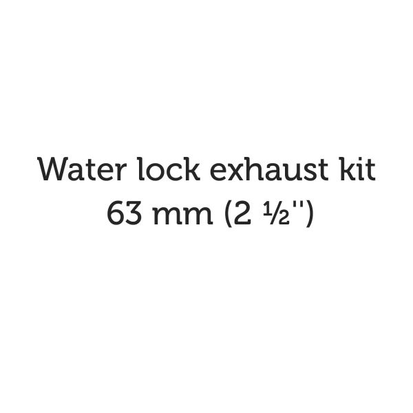Waterlock 排气套件 63 mm (2 ½”)